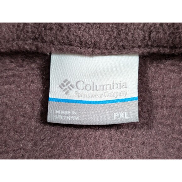 Columbia Benton Springs Fleece Jacket Women’s PXL Purple Full Zip Outdoors - Picture 6 of 9
